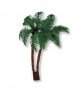 Изкуствена палма палмово дърво палми пластмасова фигурка украса за торта парти и др, снимка 2