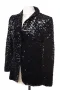 Винтидж сако с пайети Ultrablack, снимка 2