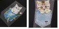 Коте в джоб термо щампа апликация картинка за дреха, снимка 1 - Други - 28537504