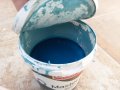 боя бял латекс KRAFT Master White MATT (NT-37) 1 Л + синя 0,5 Л за вътрешни стени., снимка 4