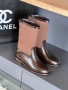 Chanel Boots Дамски Кафеви Зимни Ботуши Код SK747, снимка 2