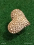 Сребърен пръстен с кристално сърце ❤️ Swarovski стил и елегантност 37676 , снимка 3
