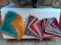 Продавам копринени кърпички в края изплетени на една кука. , снимка 2