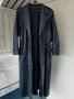 Дълъг черен кожен тренчкот,тренд, снимка 13
