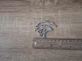 Hellcat лого сребриста емблема лява, снимка 2