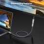 4K DP DisplayPort към HDMI мъжки към женски преобразувател, позлатен, 30 см, снимка 6