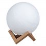 Лампа настолна Нощна лампа "Лунен пейзаж" Digital One SP00459 С овлажнител на въздуха 3D, снимка 1 - Други стоки за дома - 37661827