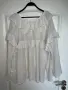 Разкошна нова елегантна  бяла  блуза вълнообразни акценти волани , снимка 3