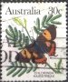 Клеймована марка Фауна Пеперуда 1983 от Австралия, снимка 1 - Филателия - 32271387