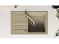 Кухненска Мивка от гранит модел Копенхаген 700-45 Easy 700 x 440 mm - Бежов, снимка 6
