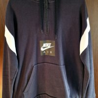 Мъжки суичер, черен Nike, снимка 1 - Спортни дрехи, екипи - 43534235