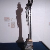 Стара статуя кръст,,РАЗПЯТИЕ", снимка 5 - Антикварни и старинни предмети - 39388287