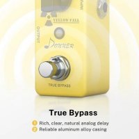 Donner Yellow Fall Delay Pedal - Делей педал за ел китара - ЧИСТО НОВ, снимка 7 - Китари - 37501978