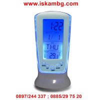 Настолен LED часовник с термометър - 510, снимка 11 - Други стоки за дома - 26981847