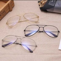 Аviator ново дамски очила стъкла без диоптър защита UV400 ниска цена, снимка 7 - Слънчеви и диоптрични очила - 27923256