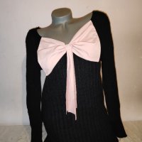 Дълъг пуловер с панделка р-р М , снимка 2 - Блузи с дълъг ръкав и пуловери - 43134595