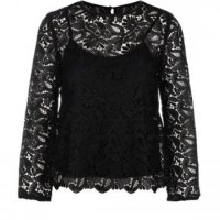 Дамска дантелена блуза Н&М , снимка 1 - Блузи с дълъг ръкав и пуловери - 43017013