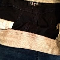 Тъмни спортни дънки без закопчаване,Gina,XL, снимка 3 - Дънки - 39813346