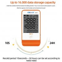 Регистратор на температура и влажност с външни сензори и памет 16000 точки , снимка 8 - Други инструменти - 33286046