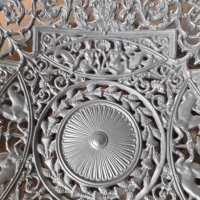 Немска метална декоративна чиния за стена Buderus 1731, снимка 2 - Декорация за дома - 32861256