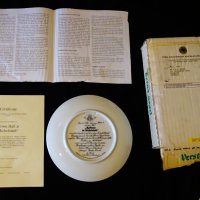 Баварски порцелан рисувана чиния,сертификат. , снимка 3 - Антикварни и старинни предмети - 26895469