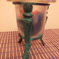 Италиански меден свещник, снимка 1 - Антикварни и старинни предмети - 27186376