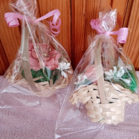 Малки кошнички за подаръци , снимка 7 - Изкуствени цветя - 44099374