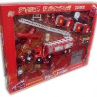Пожарна, детска играчка комплект с много части, снимка 1 - Коли, камиони, мотори, писти - 34993408