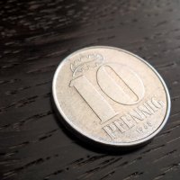 Монета - Германия - 10 пфенига | 1968г.; серия А, снимка 1 - Нумизматика и бонистика - 32406356