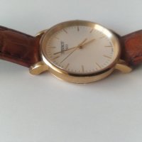 Дамски кварцов часовник  Tissot 1853 T 109210A със златно покритие, снимка 3 - Дамски - 39086203