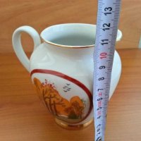 Руски порцелан лфз чайник и латиера , снимка 6 - Антикварни и старинни предмети - 28623080
