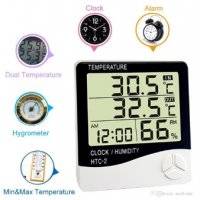 Термометър, влагомер и часовник HTC-2 , снимка 1 - Друга електроника - 37387669