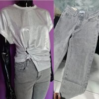 Дамски дънки и дамска тениска , снимка 1 - Комплекти - 44083926