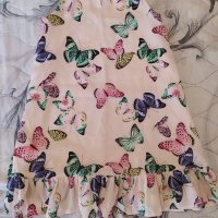 Красива рокличка на пеперуди 7-8 г, снимка 3 - Детски рокли и поли - 32763652