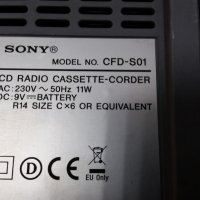 Радиокасетофон CD SONY CFD-S01, снимка 4 - MP3 и MP4 плеъри - 26866948