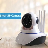 Wi-Fi ip подвижна камера-Smart Camera,бебефон+звук, снимка 2 - IP камери - 28233158