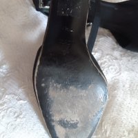 Дамски черни обувки Дона Карън,размер 7 1/2USA, снимка 7 - Дамски елегантни обувки - 40562482