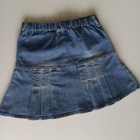 Дънкова пола и/ или тениска110см, снимка 2 - Детски рокли и поли - 40339128