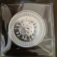 Сребърна монета, Silver round, COVID-19, 2020 година, 2 унции, проба 999, снимка 4 - Нумизматика и бонистика - 34991829