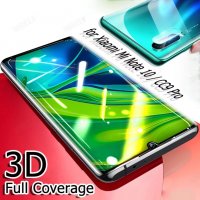 3D ЦЯЛО ЛЕПИЛО Извит стъклен протектор за Xiaomi Mi Note 10 / Lite / Pro, снимка 5 - Фолия, протектори - 27647775