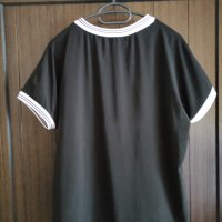 черна  блуза с бял кант размер ХЛ , снимка 3 - Тениски - 40628659