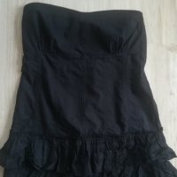 Черна рокля тип бюстие, снимка 3 - Рокли - 28758454