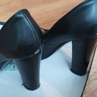 Дамски обувки черни 37, снимка 4 - Дамски обувки на ток - 44874758
