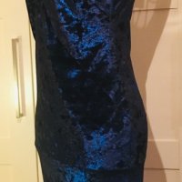 Дамска рокля в тъмно синьо с тюл Размер М, снимка 10 - Рокли - 27780537