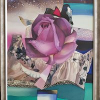 Уникална картина от Данелина Косева Батик естествена коприна, снимка 1 - Картини - 38540724