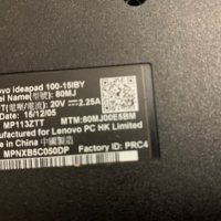 Продавам лаптоп на части Lenovo ideapad 100-15IBY, снимка 3 - Части за лаптопи - 43170794