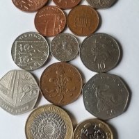 лот монети Англия, Кралица Елизабет , снимка 1 - Нумизматика и бонистика - 43252222