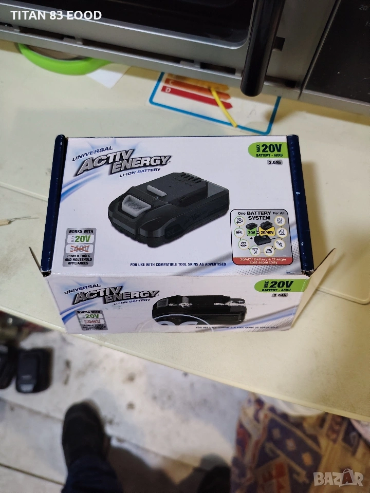 Батерия за електроинструмент Activ Energy Li-ion 20v 2.a Ah универсална, снимка 1