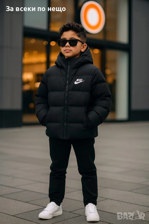Nike Детско Черно Зимно Яке 5-6г 15-16г Код Детски Находки34, снимка 1