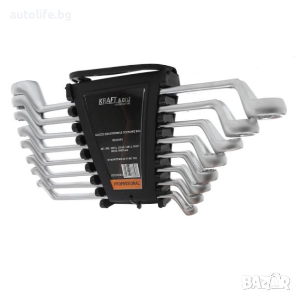 Комплект 8бр. CRV стомана комбинирани гаечни ключове лула 6-22мм., снимка 1